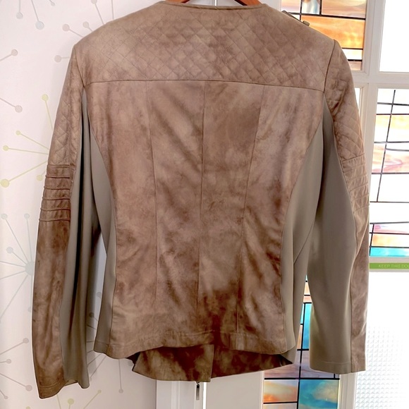 Faux suede light weight jacket. - Picture 3 of 7